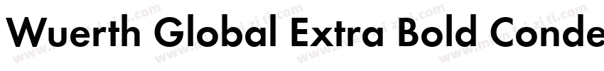 Wuerth Global Extra Bold Condensed字体转换